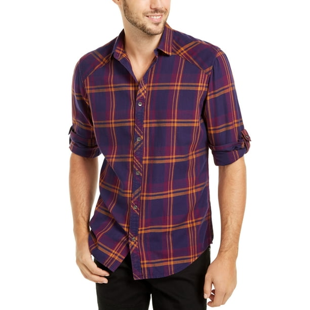 K-Men Mens Casual Button Down Shirt Long Sleeve Plaid Dress Shirts Multi-Colors K-Men Mens Casual Button Down Shirt Long Sleeve Plaid Dress Shirts Multi-Colors